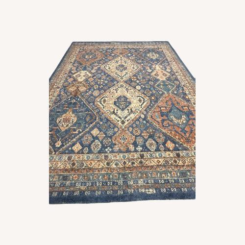 Used Pottery Barn Mahalia Rug – 8’ × 10’ Midnight Blue for sale on AptDeco
