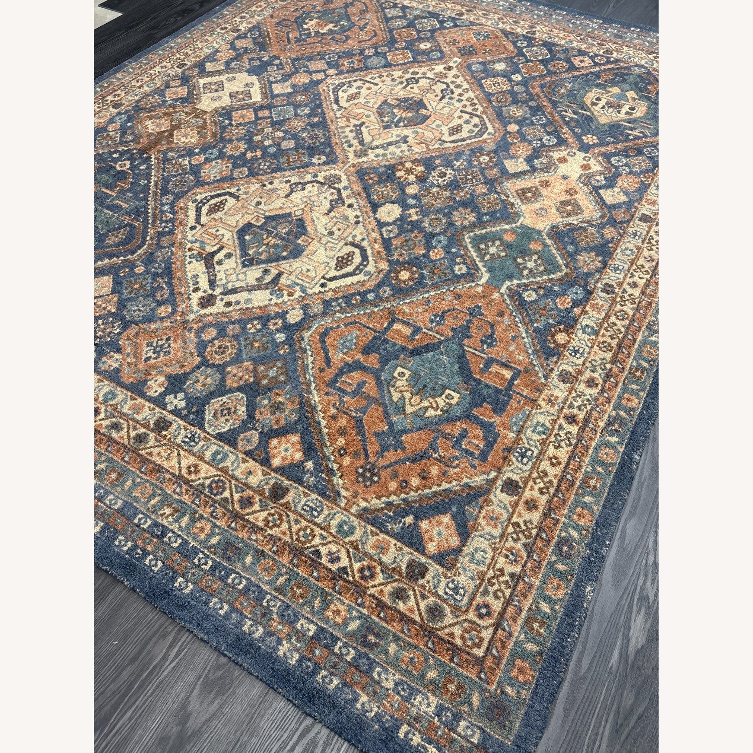 Pottery Barn Mahalia Rug – 8’ × 10’ Midnight Blue - image-6