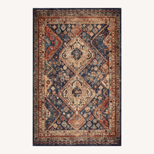 Used Pottery Barn Mahalia Rug – 8’ × 10’ Midnight Blue for sale on AptDeco
