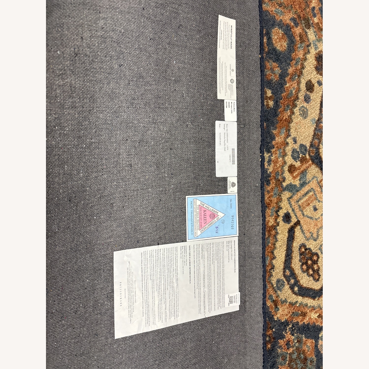 Pottery Barn Mahalia Rug – 8’ × 10’ Midnight Blue - image-11