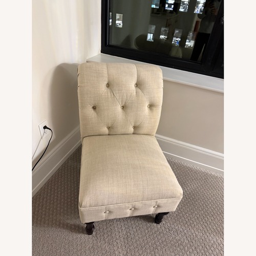 Used Vintage Beige Deep Chair for sale on AptDeco
