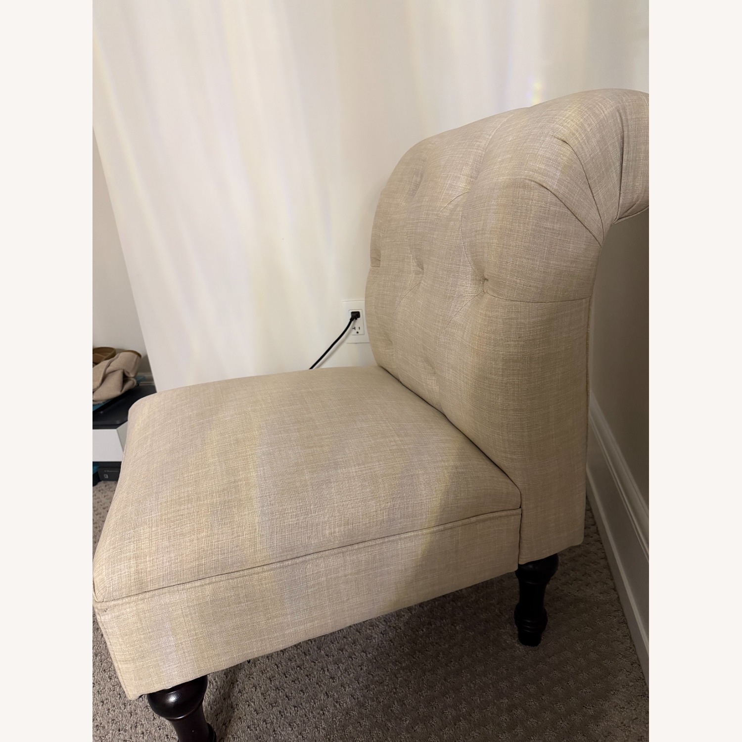 Vintage Beige Deep Chair - image-2