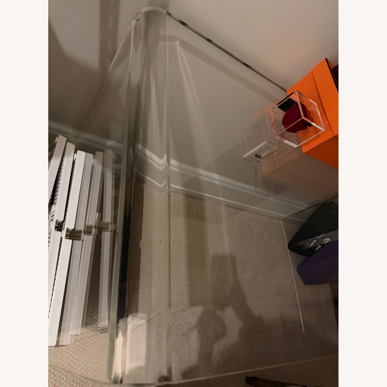 CB2 Peekaboo Arcylic Desk - image-3