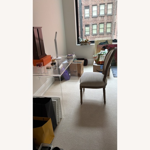 Used CB2 Peekaboo Arcylic Desk for sale on AptDeco