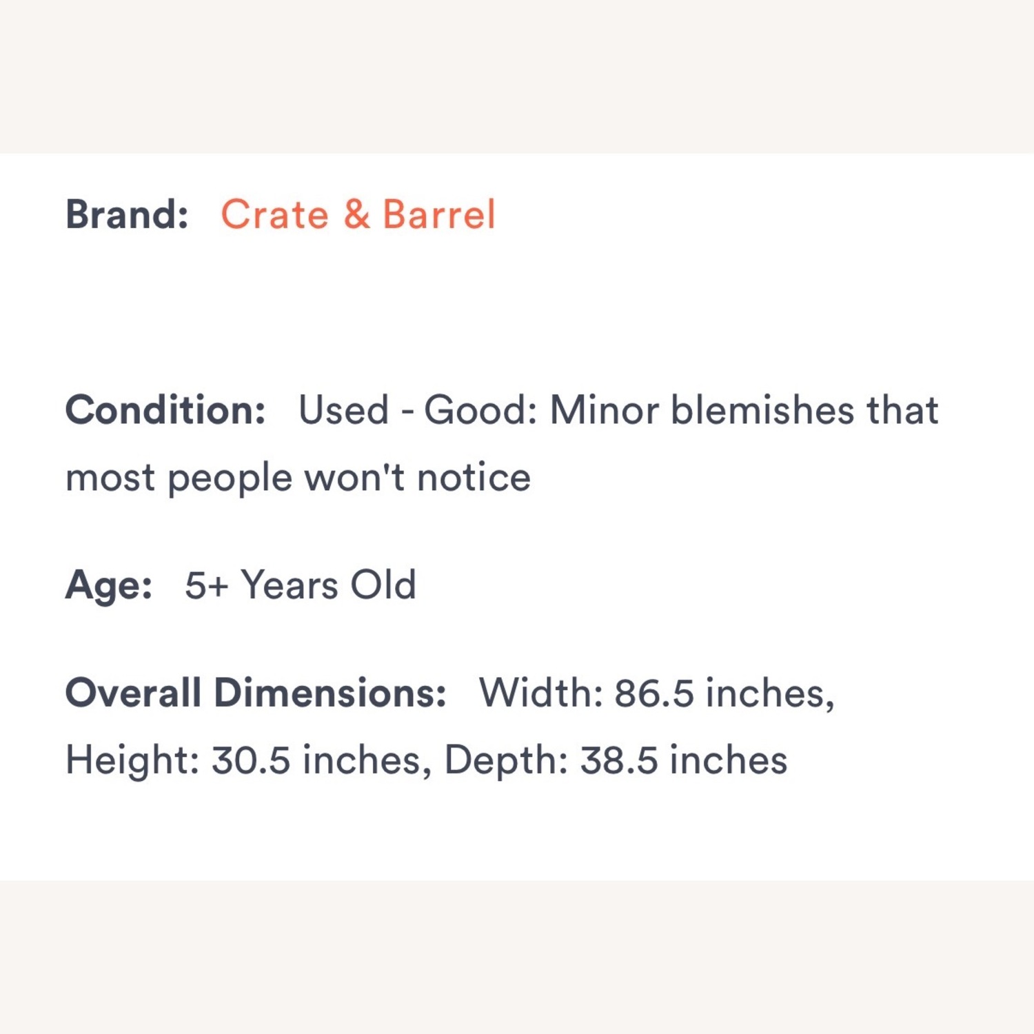 Crate & Barrel Light Gray Marlowe Daybed - image-4