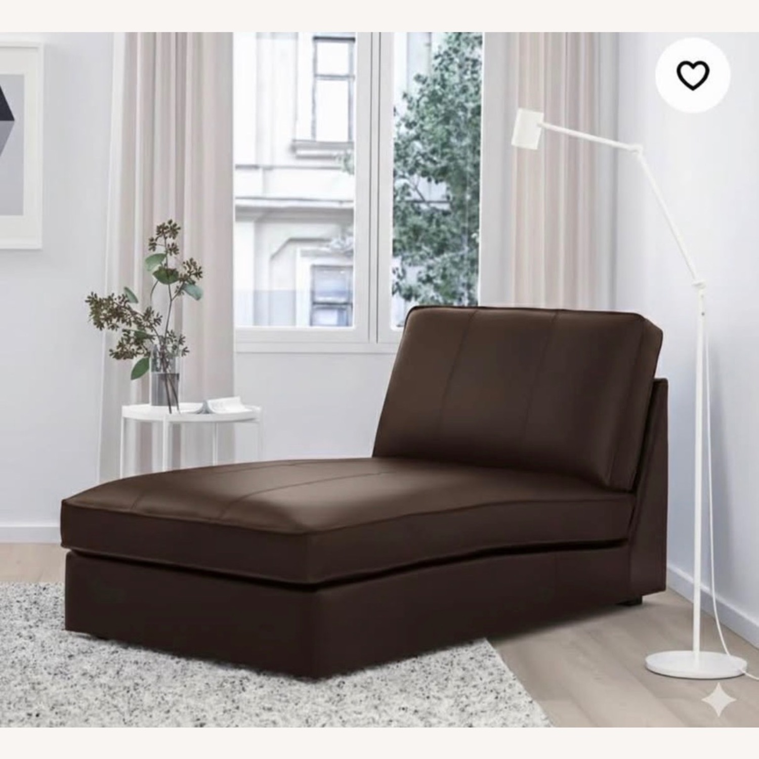 IKEA Dark Brown KIVIK Chaise Longue - image-2