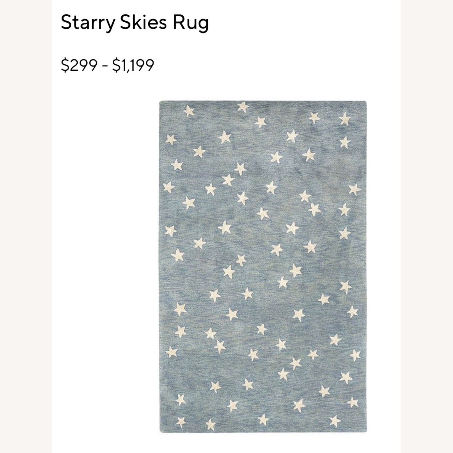 Pottery Barn Kids Blue Wool Area Rug 5' x 8' - image-3