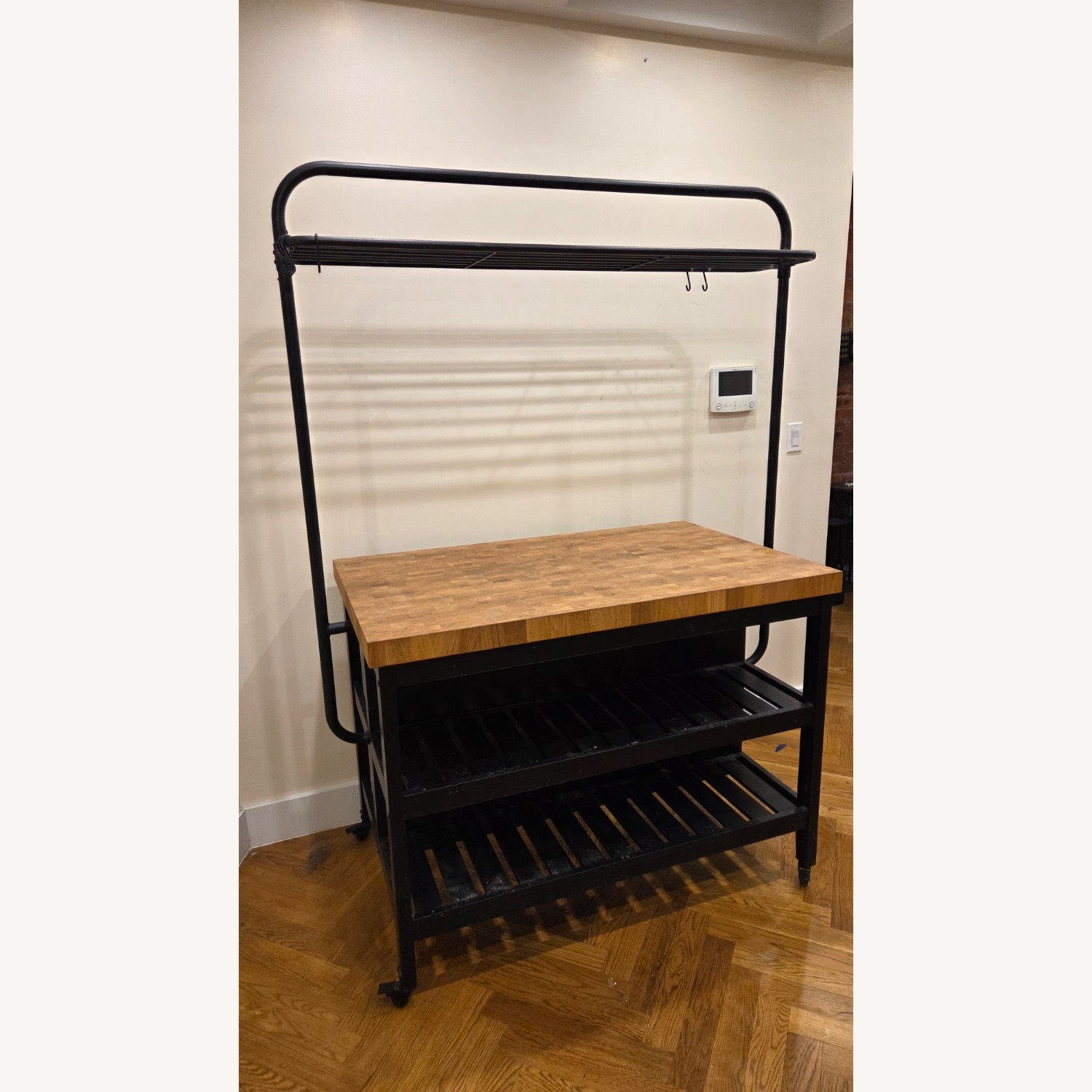 IKEA Vadholma Black Wood Kitchen Island - image-2