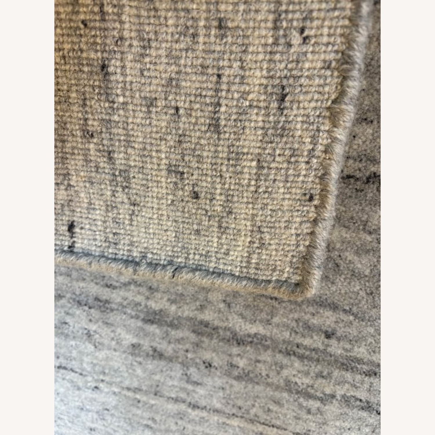 Restoration Hardware Amara Wool Rug – Marled Light Grey (8x10) - image-7