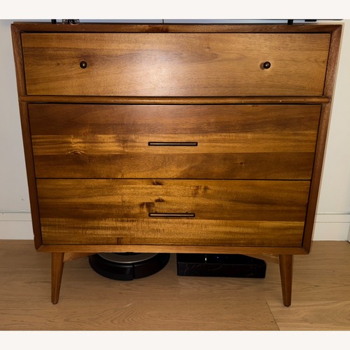 Used West Elm Dark Brown Mid-Century 3-Drawer Dresser (36") for sale on AptDeco