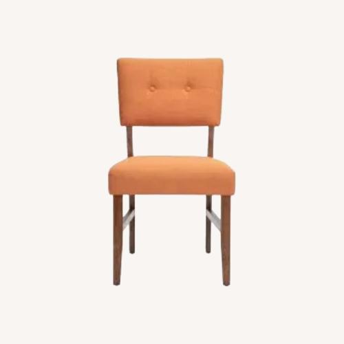 Used Bob's Discount Furniture Orange Dining Chairs for sale on AptDeco