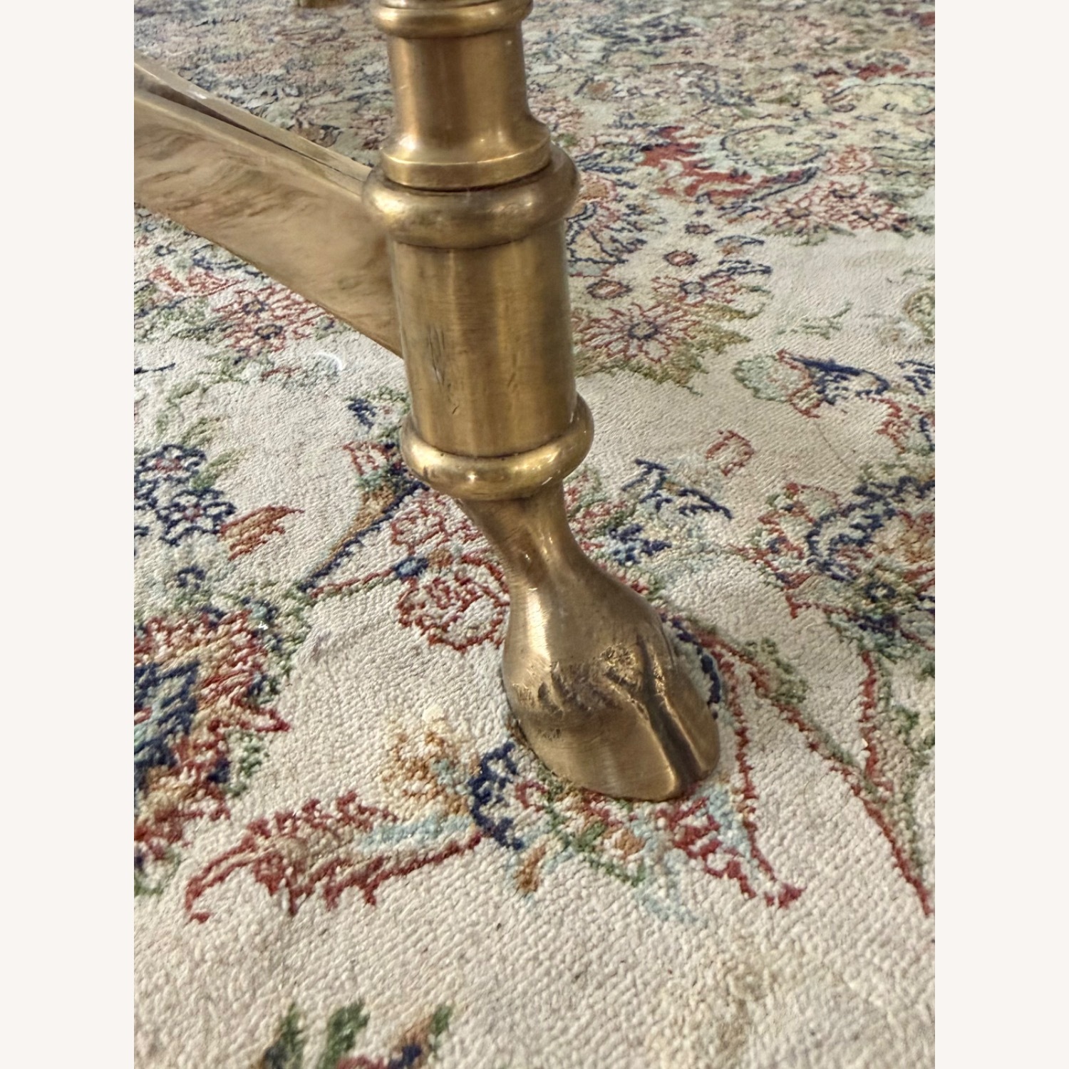 Vintage/Antique Labarge Gold Glass Coffee Table - image-2