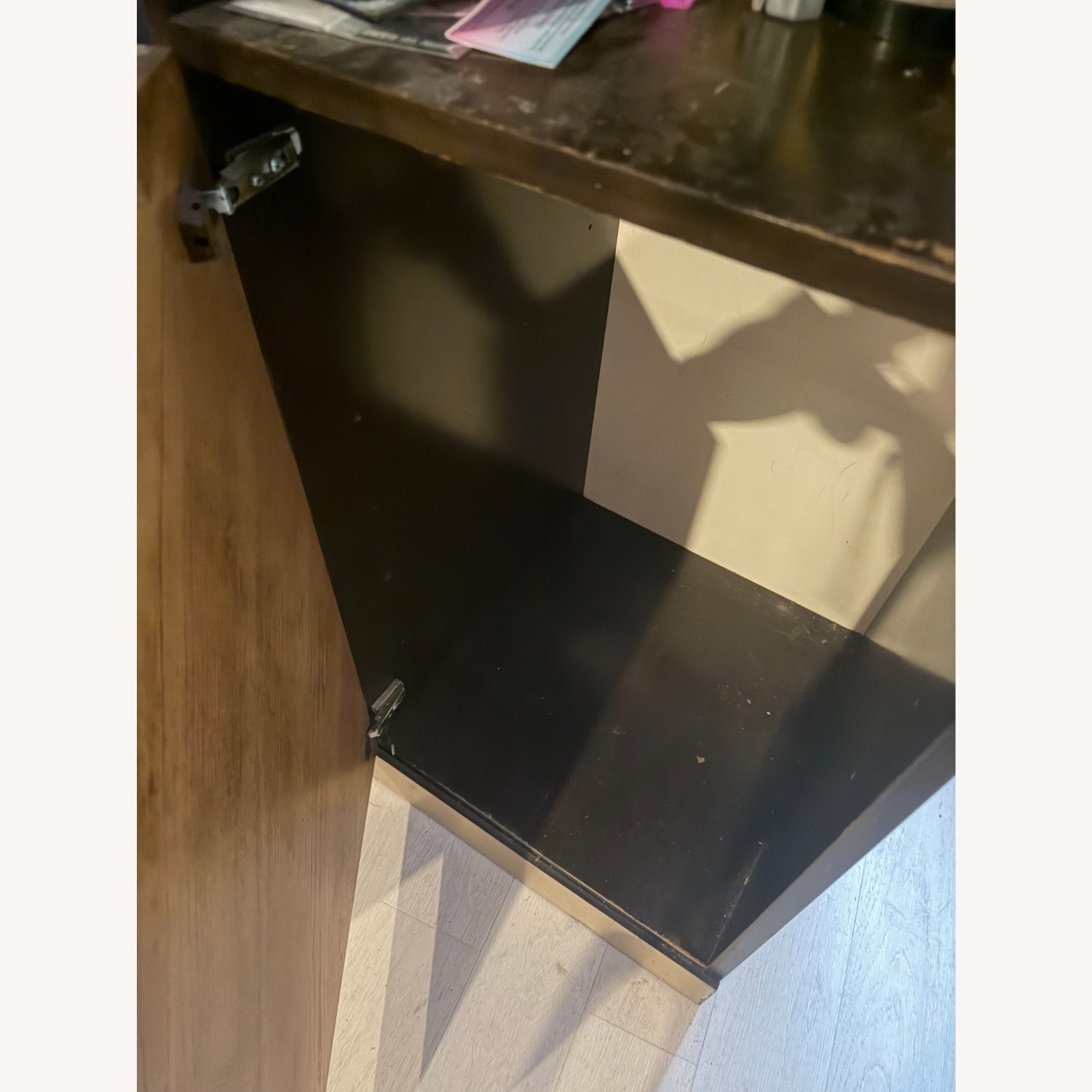 Midcentury Modern Wood and Glass Sideboard - image-3