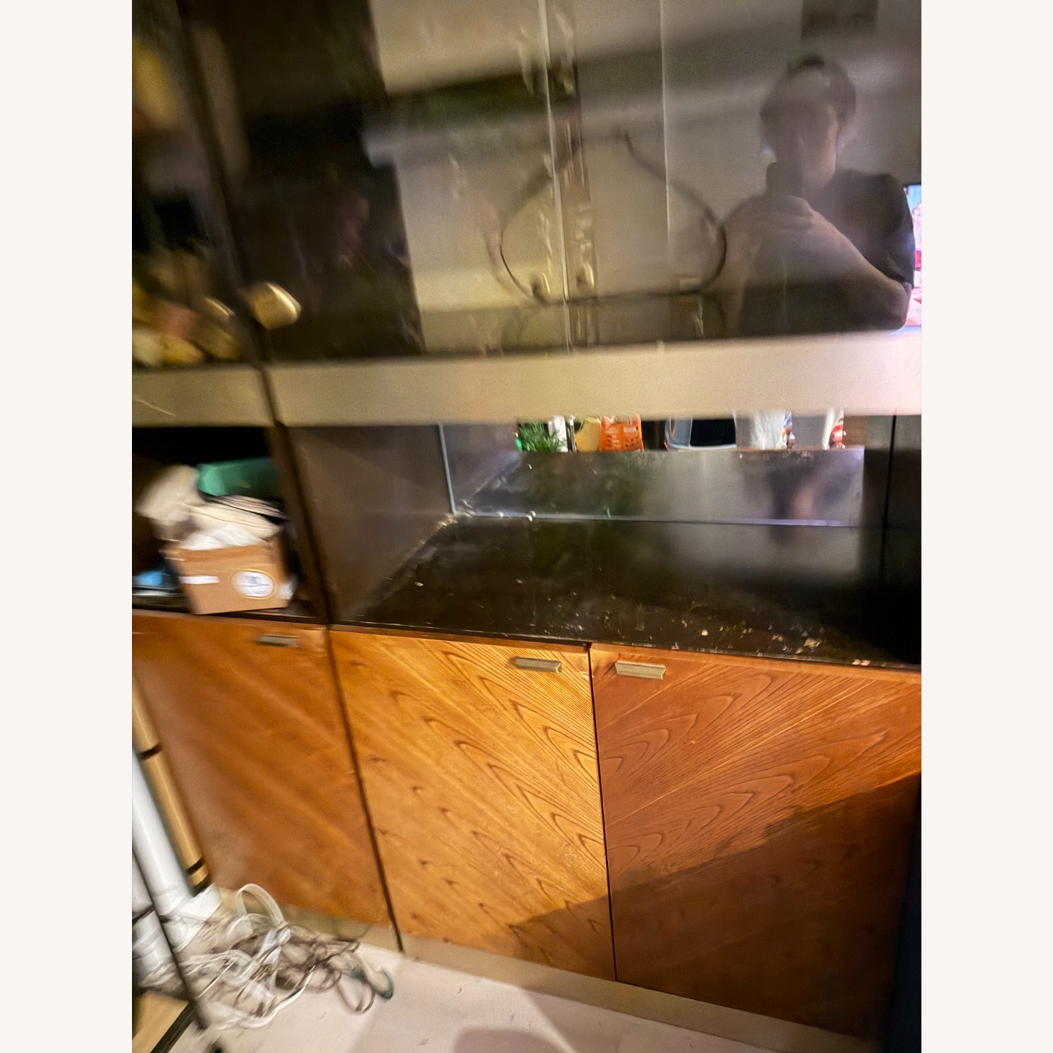 Midcentury Modern Wood and Glass Sideboard - image-4