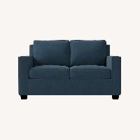 West Elm Henry Blue Sleeper Sofa