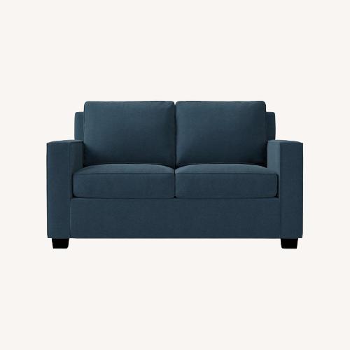 Used West Elm Henry Blue Sleeper Sofa for sale on AptDeco