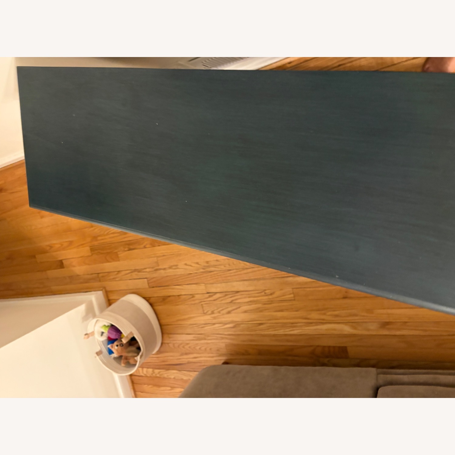 Vintage/Antique Blue Wood Sideboard - image-1