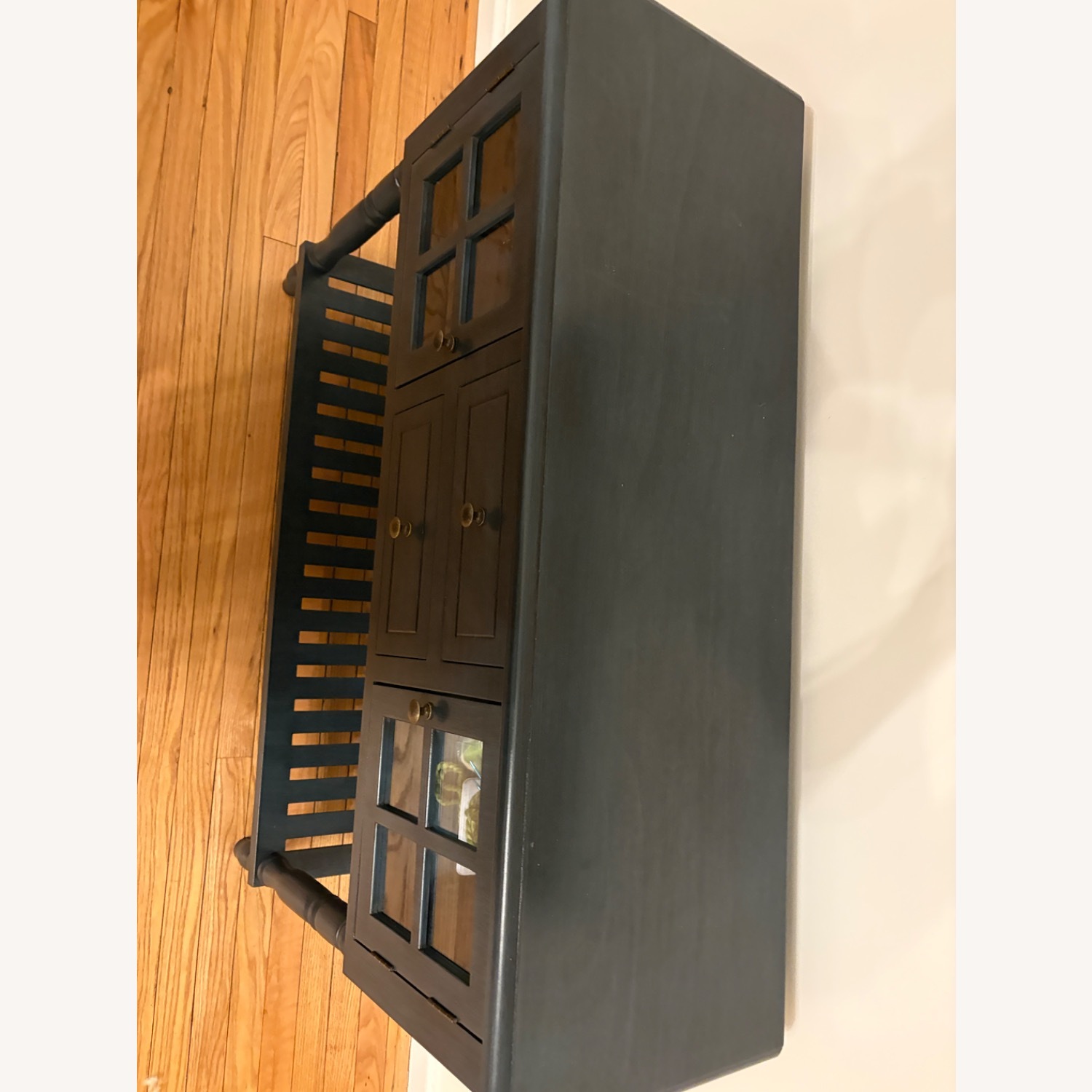 Vintage/Antique Blue Wood Sideboard - image-6