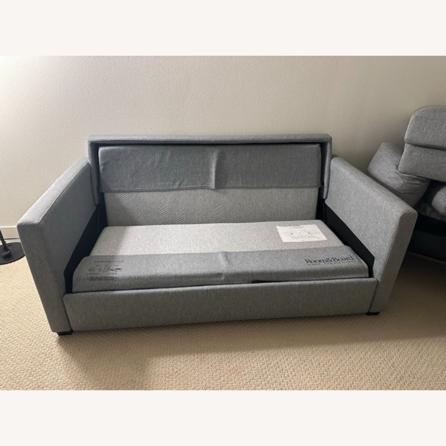 Room & Board Berin Light Gray Fabric Sleeper Sofa - image-1