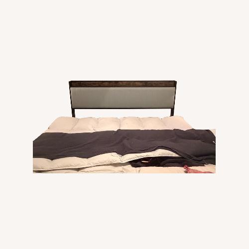 Used Amazon Elevon Light Gray Fabric King Bed for sale on AptDeco