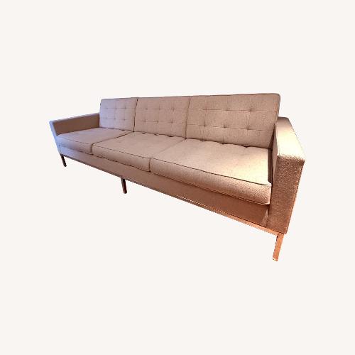 Used Knoll Florence Natural Fabric 3+ Seater Sofa for sale on AptDeco