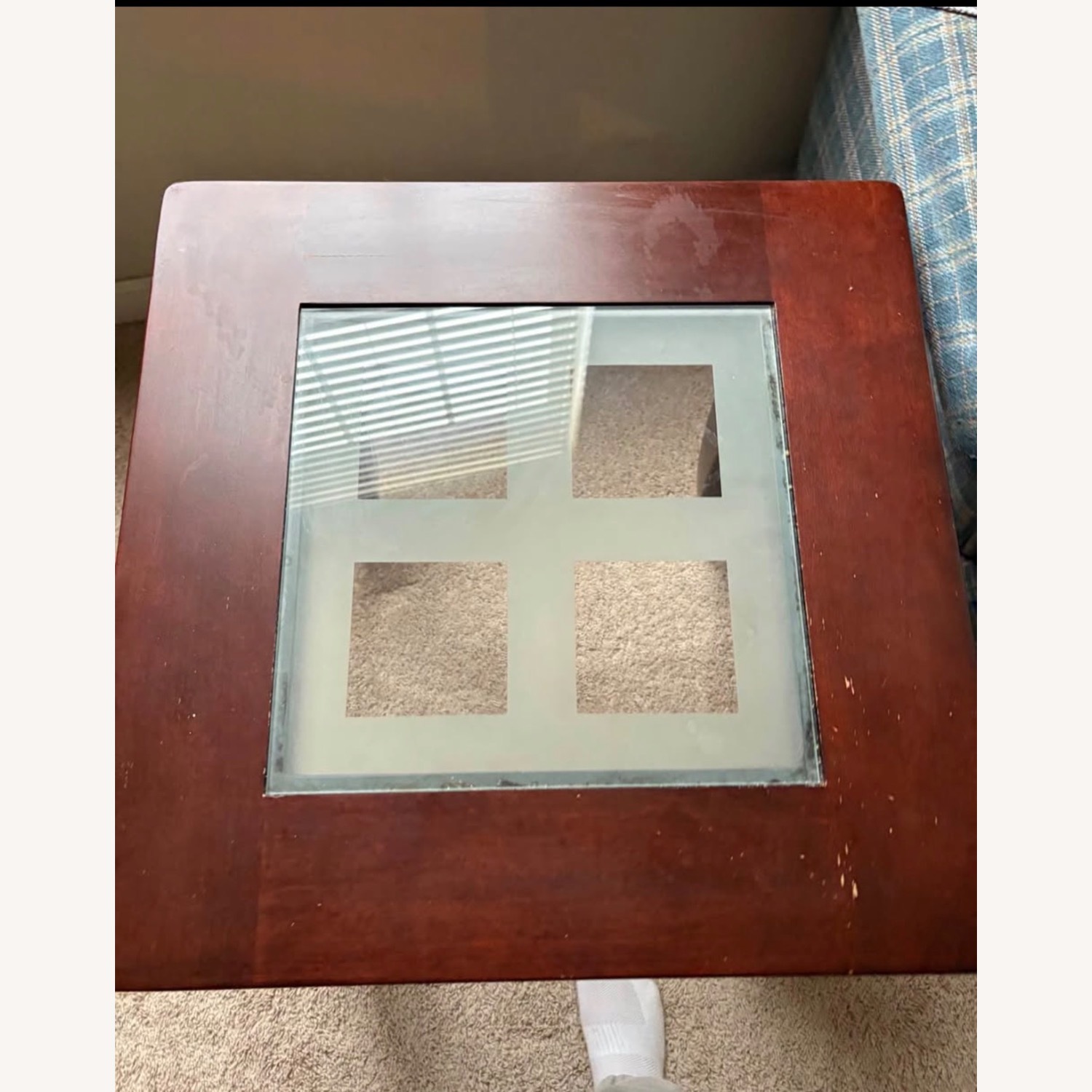 Dark Brown Wood Side Tables - image-1