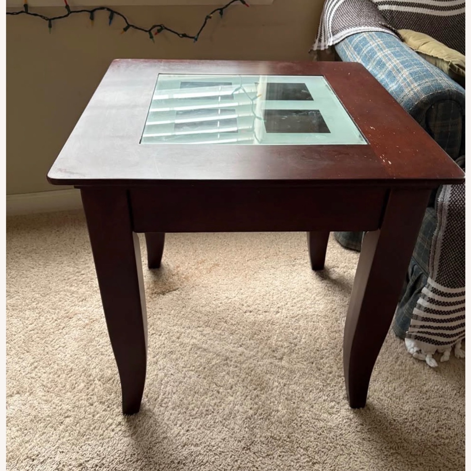 Dark Brown Wood Side Tables - image-2