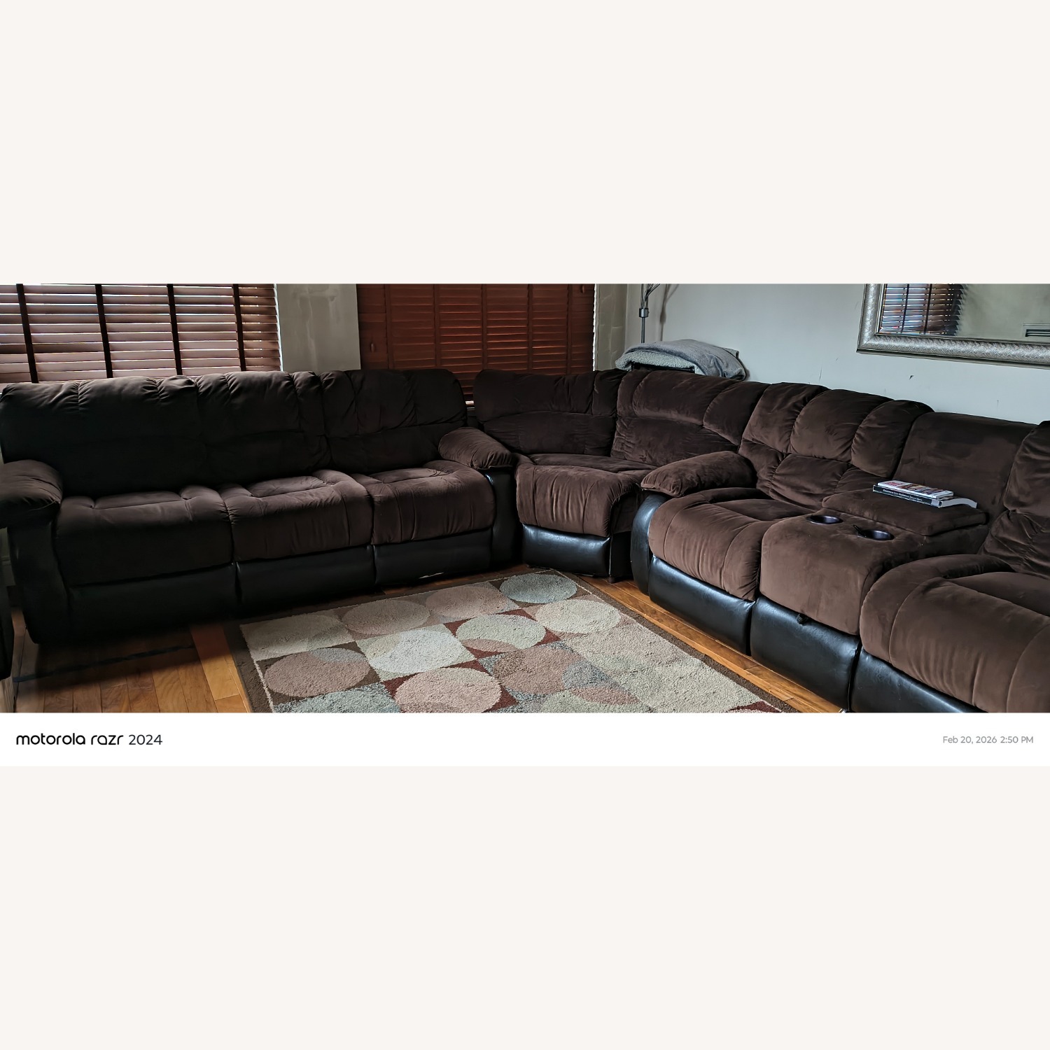 Raymour & Flanigan Lugano Dark Brown 3+ Piece Sectional - image-2