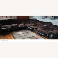 Raymour & Flanigan Lugano Dark Brown 3+ Piece Sectional