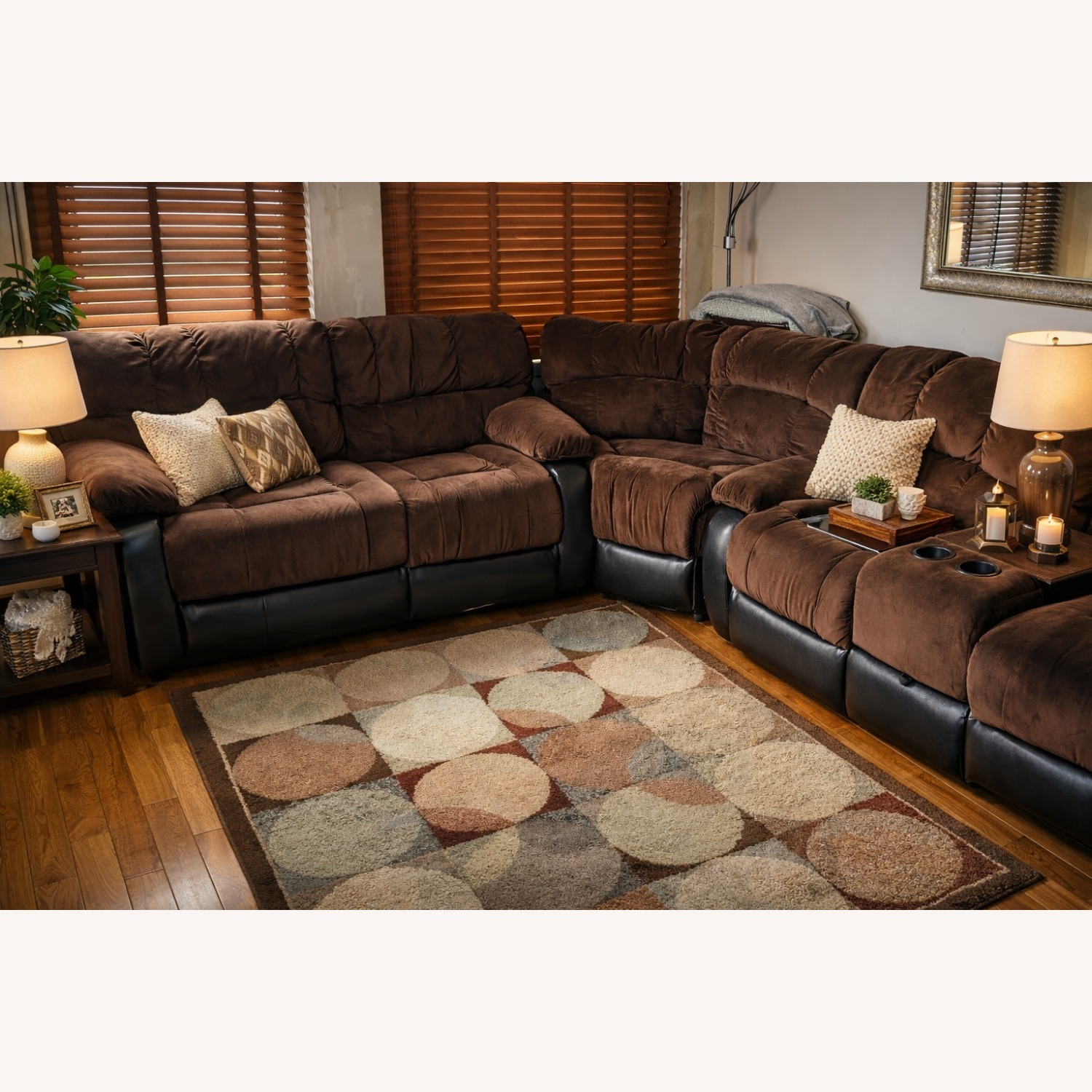 Raymour & Flanigan Lugano Dark Brown 3+ Piece Sectional - image-1