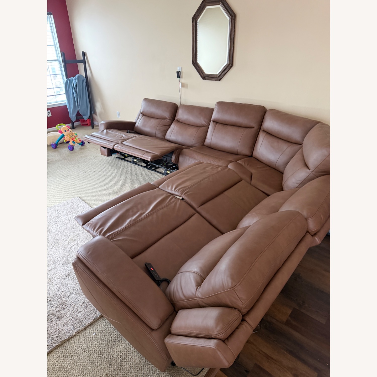 Raymour & Flanigan Harbin Dark Brown 3+ Piece Sectional - image-4