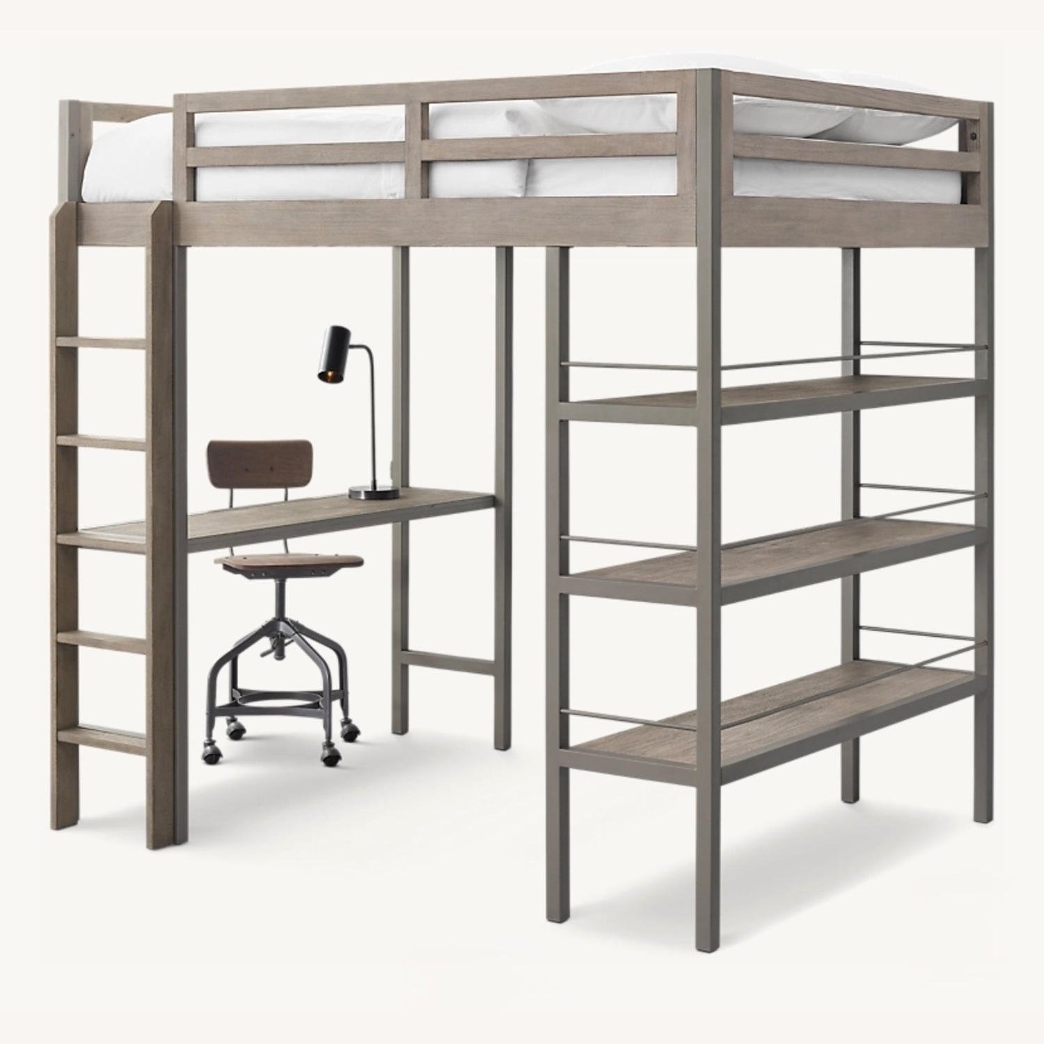 Restoration Hardware Kieran Study Loft Bed - image-0