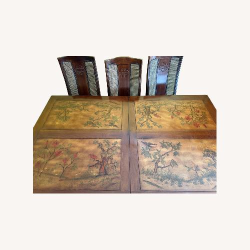 Used Bernhardt Shibui Dark Brown Wood Dining Table for sale on AptDeco