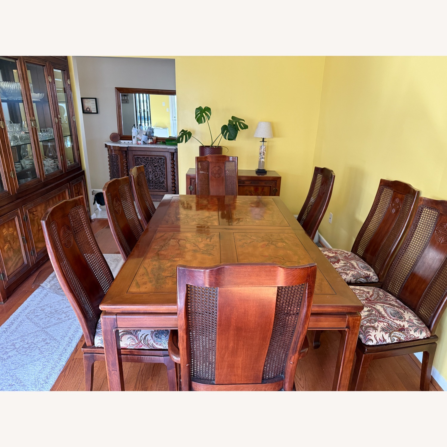 Bernhardt Shibui Dark Brown Wood Dining Table - image-2