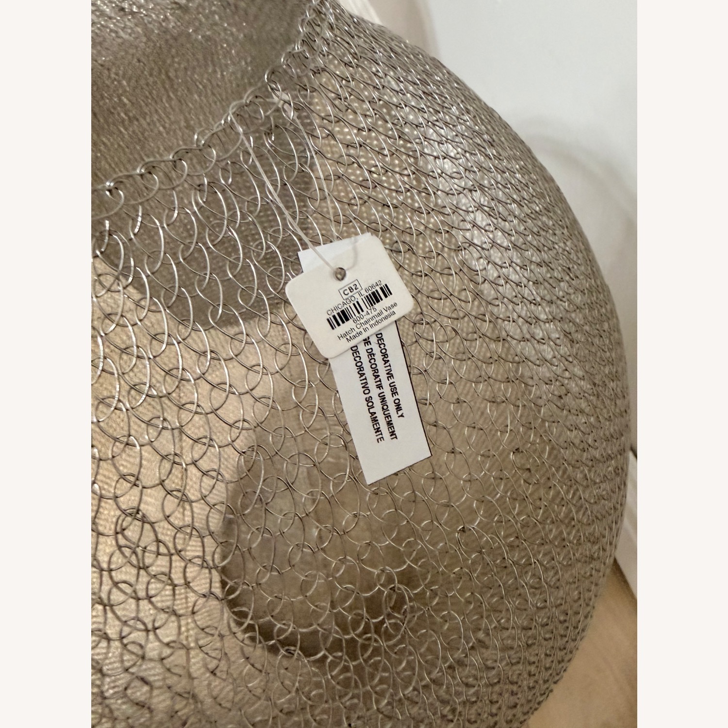 CB2 Hatch Chainmail Floor Vase Décor - image-6