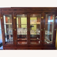 Bernhardt Shibui Dark Brown Wood Dining Wall Unit