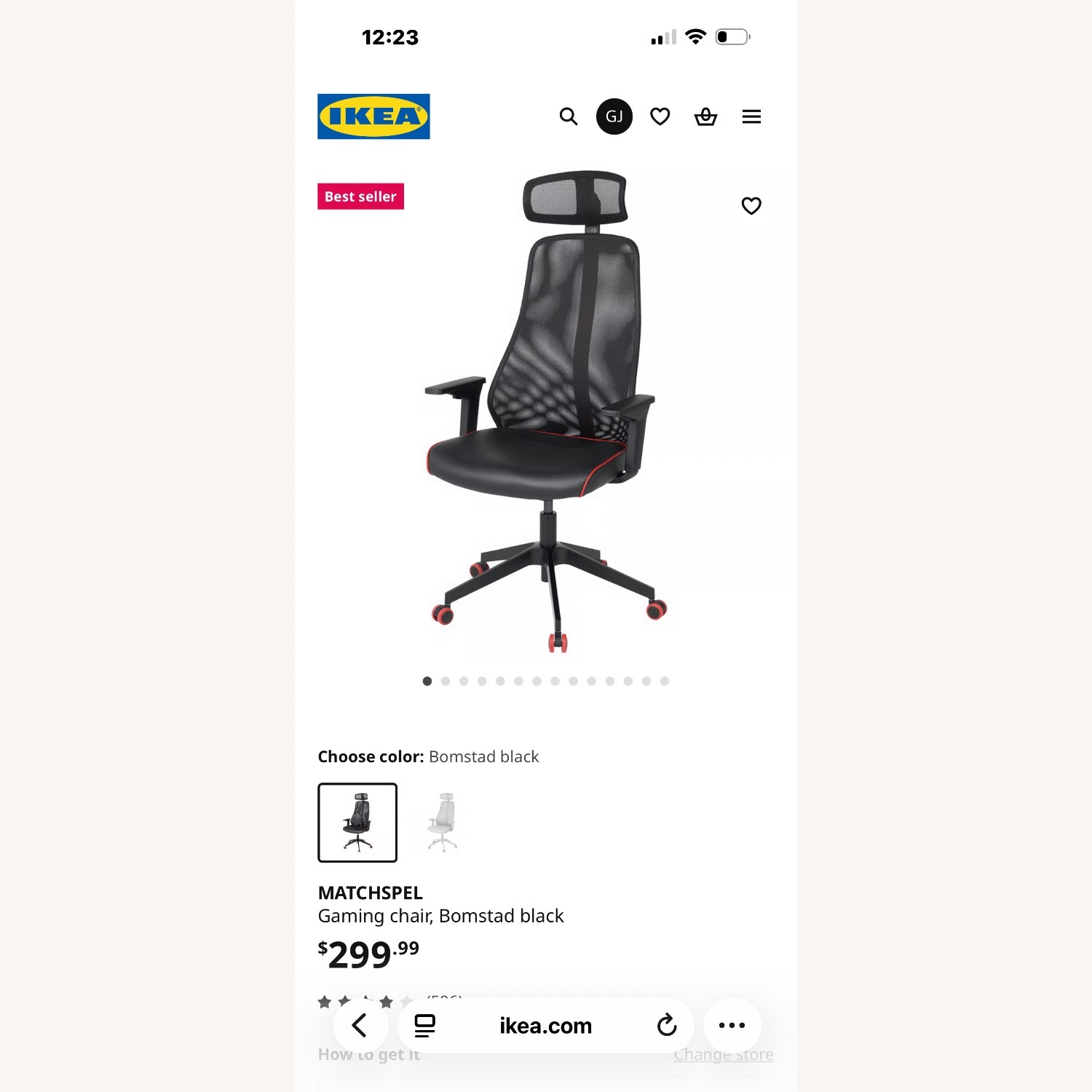 IKEA Matchspel Gaming Chair - image-2
