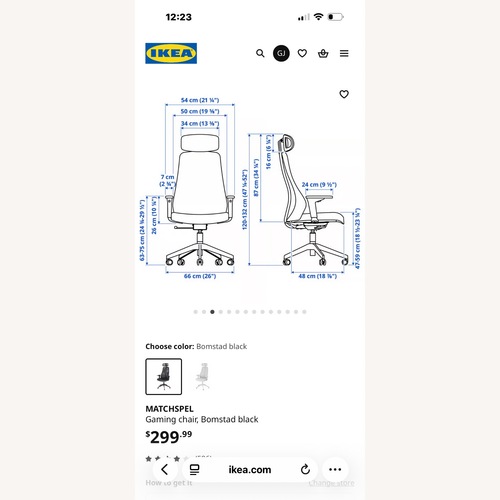 Used IKEA Matchspel Gaming Chair for sale on AptDeco