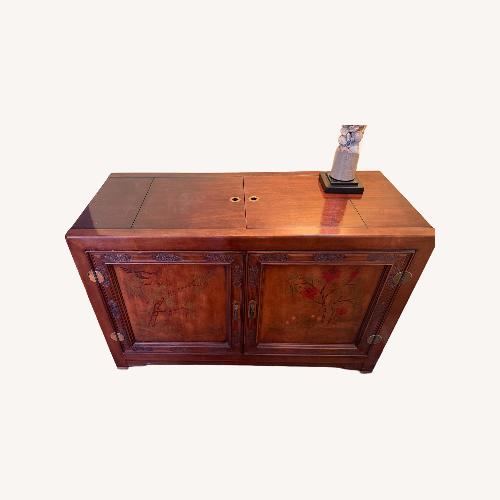 Used Bernhardt Shibui Dark Brown Wood Dining Set for sale on AptDeco