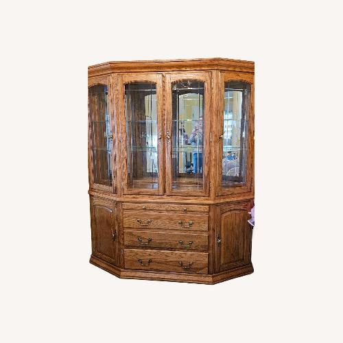 Used Light Brown Wood Sideboard for sale on AptDeco