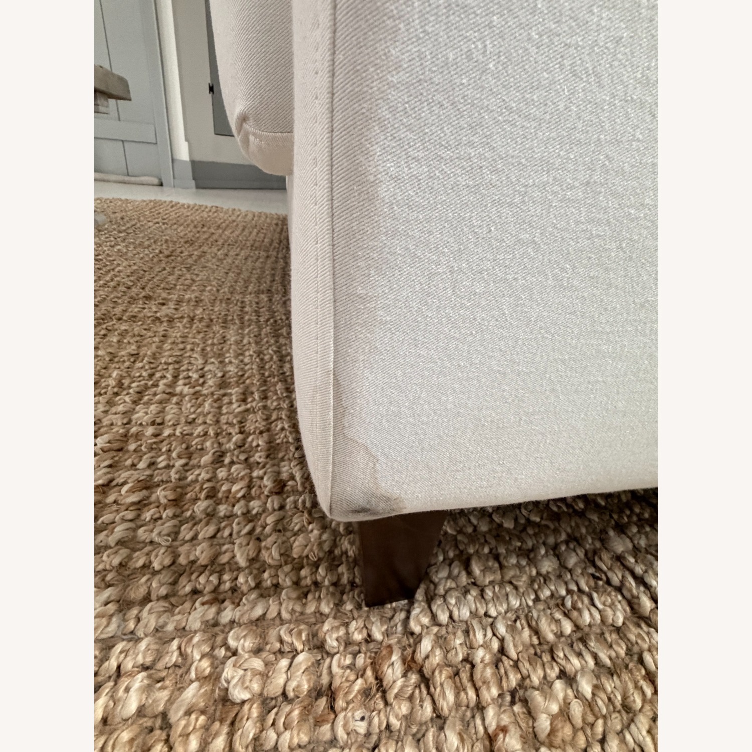 Wayfair White Fabric 2 Seater Sofa - image-3