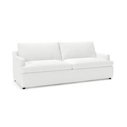 Used Wayfair White Fabric 2 Seater Sofa for sale on AptDeco