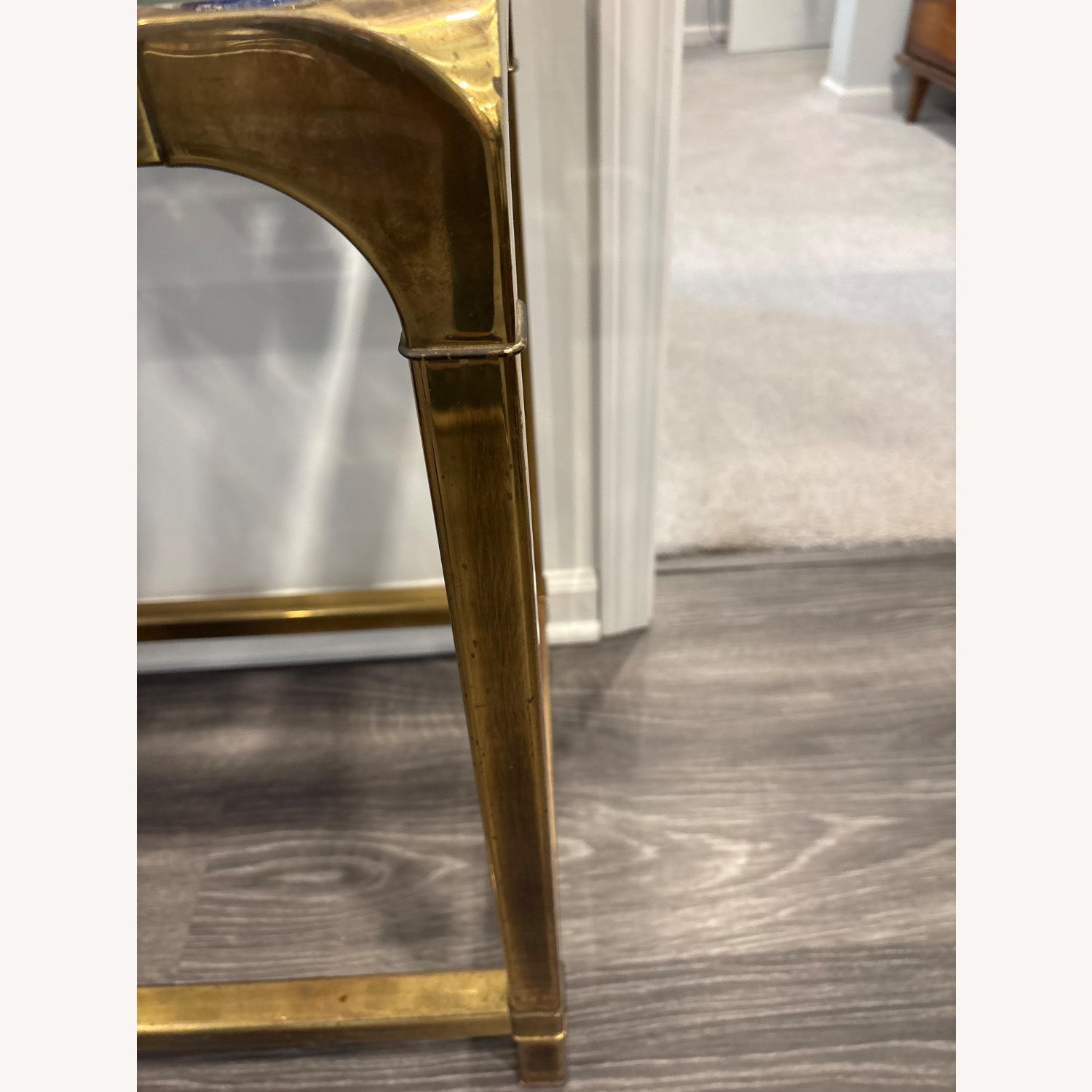 Vintage/Antique Gold Side Table - image-3