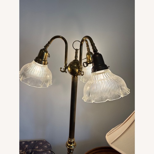 Used Vintage/Antique Gold Floor Lamp for sale on AptDeco