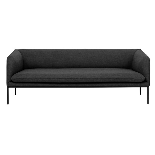 Used Ferm Living Turn Black Wool 3+ Seater Sofa for sale on AptDeco