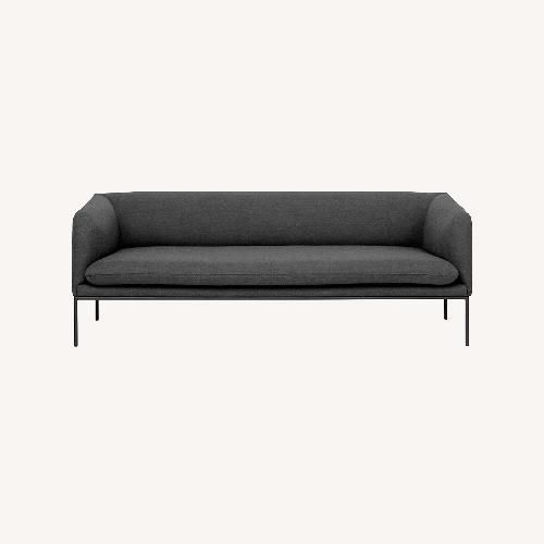 Used Ferm Living Turn Black Wool 3+ Seater Sofa for sale on AptDeco