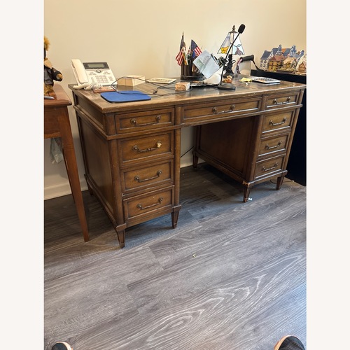 Used Vintage/Antique Dark Brown Desk for sale on AptDeco