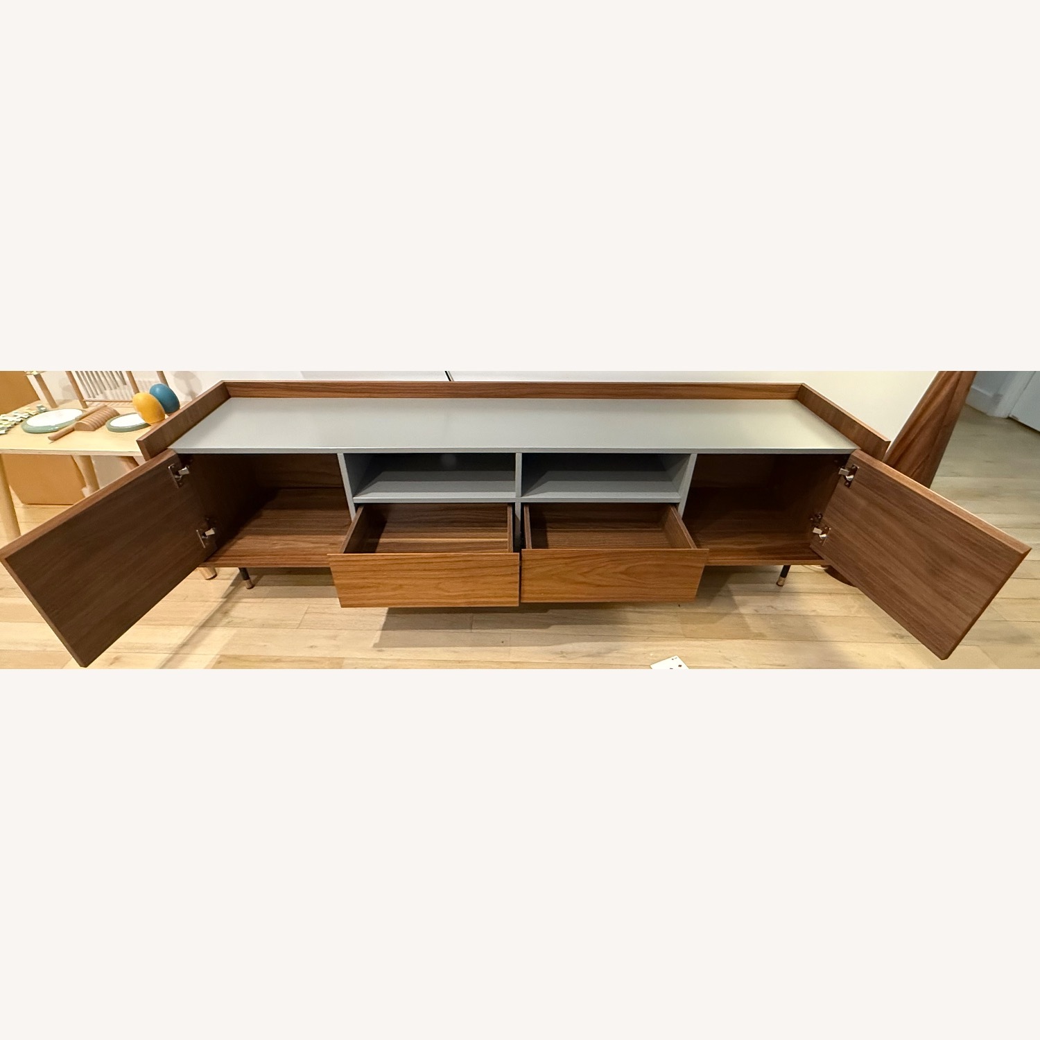 Castlery Zachary Dark Brown Wood Media Storage - image-2