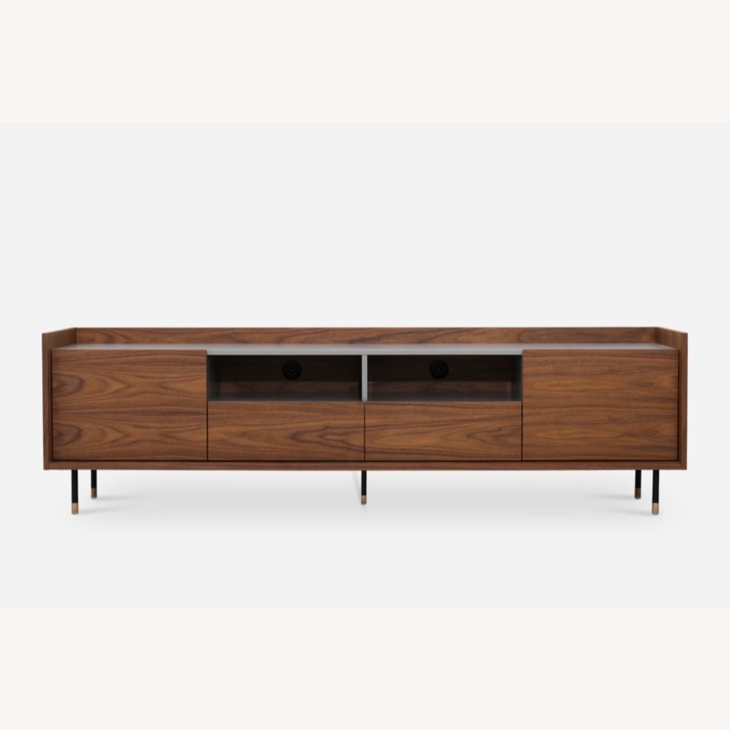 Castlery Zachary Dark Brown Wood Media Storage - image-0