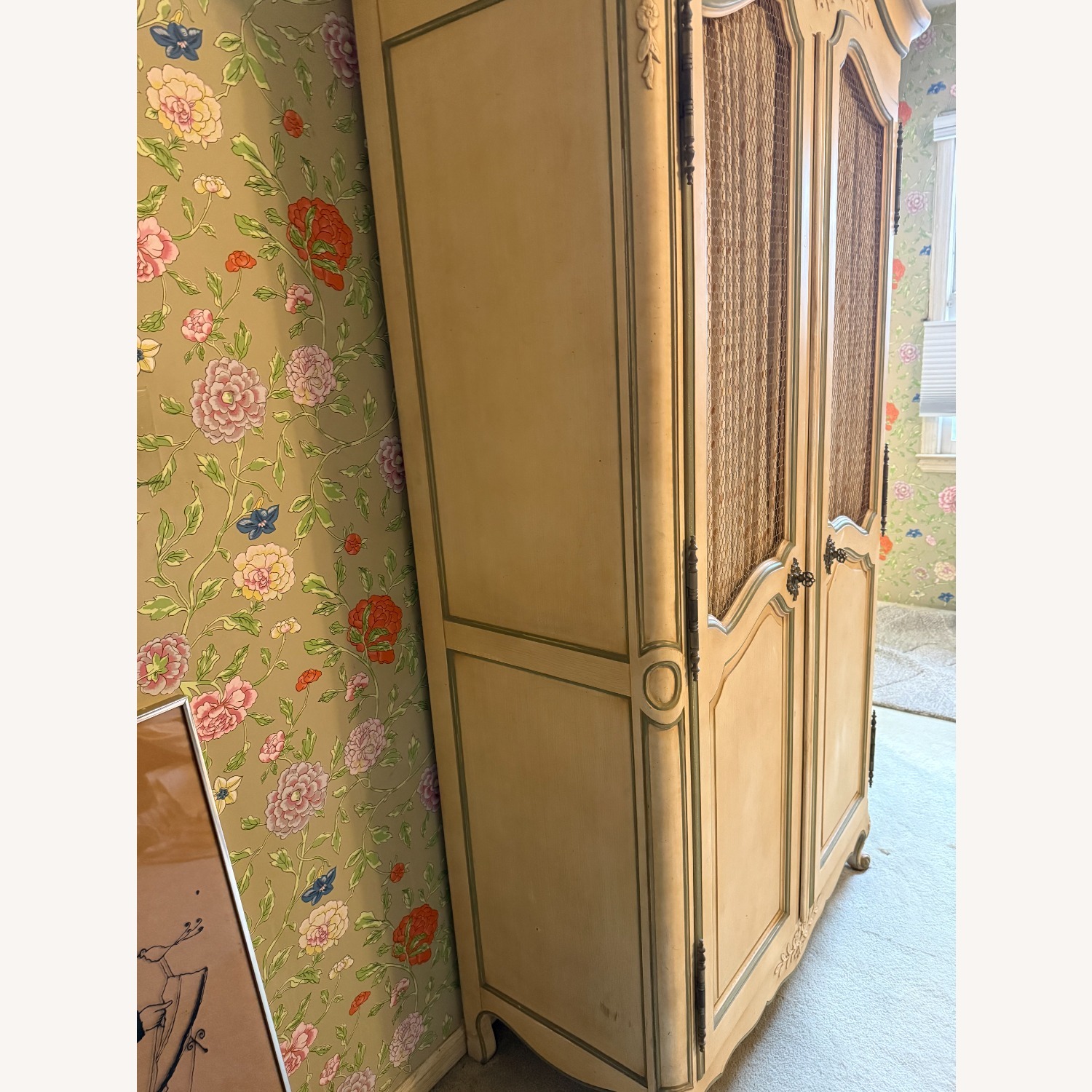 Vintage/Antique  Wood Armoire - image-1